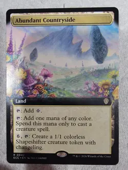 BRAND NEW MtG: Abundant Countryside (Extended Art) Commander: Lorwyn Eclipsed - Image 1