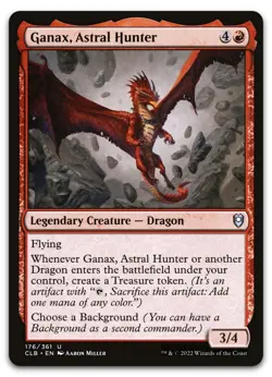 Ganax, Astral Hunter #176 (NM) Baldur's Gate CLB Magic MTG - Image 1