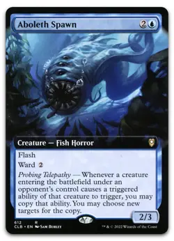 Aboleth Spawn (Extended Art) #612 (NM) Baldur's Gate CLB Magic MTG - Image 1