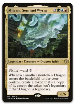 Miirym, Sentinel Wyrm #284 (NM) Baldur's Gate CLB Magic MTG - Image 1