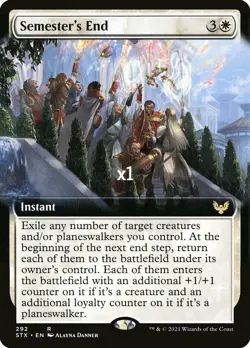 MTG Borderless Strixhaven: School of Mages STX Semester's End MINT - Image 1