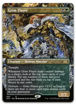 Grim Flayer (Borderless) #380 (NM) Double Masters 2022 2X2 Magic MTG - Image 1