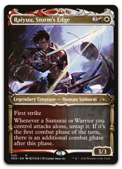 Raiyuu, Storm's Edge (Showcase) #329 (NM) Kamigawa Neon Dynasty NEO Magic MTG - Image 1