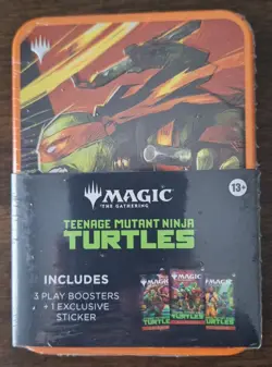 Magic: The Gathering Teenage Mutant Ninja Turtles Tin [Mike] Box 3 Boosters - Image 1