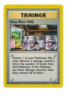 Moo-Moo Milk 101/111 Neo Genesis Pokemon Card - LP - Image 1