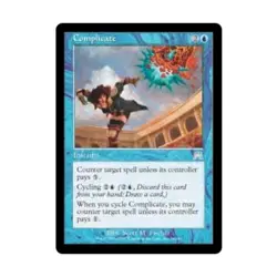 WOTC MtG Onslaught Complicate (U) (Foil) VG - Image 1