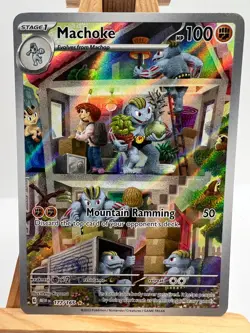 Pokemon TCG - S&V 151 - 177/165 Machoke - Illustration Rare - NM/M - Image 1