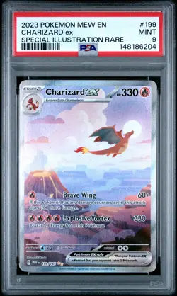 PSA 9 - Charizard Ex 199 Special Illustration Rare - Pokemon Mew En-151 - Image 1