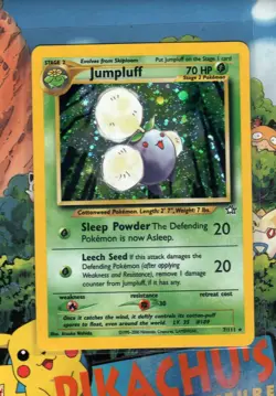 Pokemon TCG Jumpluff 7/111 Holo Rare Vintage Neo Genesis LP - Image 1