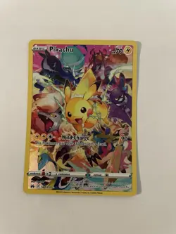 Pokemon Pikachu 160/159 Crown Zenith Secret Rare Full Art Holo 70 HP P3 - Image 1