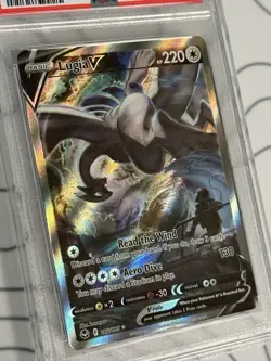 Pokemon SWSH Silver Tempest Lugia v #186 Alternate Full Art PSA 9 Mint - Image 2