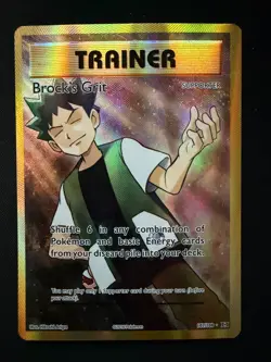 Brock's Grit Full Art - 2016 Pokemon XY Evolutions Ultra Rare #107/108 NM - Image 1