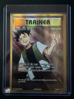 Brock's Grit Full Art - 2016 Pokemon XY Evolutions Ultra Rare #107/108 NM - Image 3