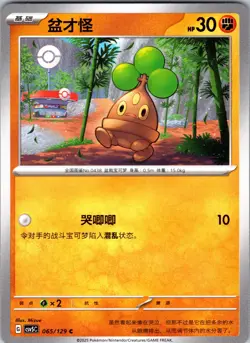 Pokemon Chinese Bonsly Dark Crystal Blaze (CSV5C) 065/129 NM - Image 1