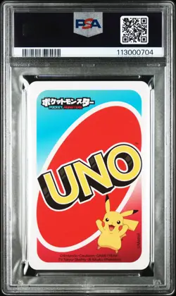 2020 UNO POKEMON JPN BACK-WILD-DRAW 4 EEVEELUTIONS PSA 9 - Image 2