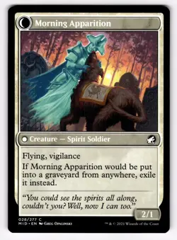 MTG Mourning Patrol 028/277 MID Innistrad Midnight Hunt common - Image 2