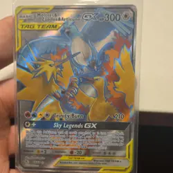 Pokemon Moltres & Zapdos & Articuno GX Ultra Rare Hidden Fates 66/68 Full Art H… - Image 1
