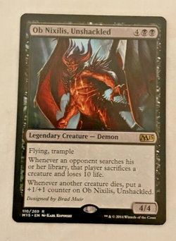 1x Ob Nixilis, Unshackled Magic 2015 M15 MTG Magic the Gathering LP/NM - Image 1