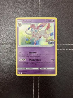Pokemon TCG - Sylveon - 035/078 - Pokemon GO - NM Holo Rare (2022) - Image 1