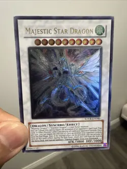 Yu-Gi-Oh! Majestic Star Dragon SOVR-EN040 Ultimate Rare Unlimited Lightly Played - Image 1