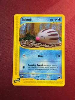 SWINUB 107/144 Skyridge non-holo E-Series / E-Reader Pokemon TCG card NM - Image 1