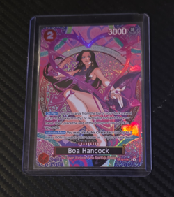 Bandai Boa Hancock OP12-014 Character Super Rare Holo One Piece CCG Card 3000 - Image 1