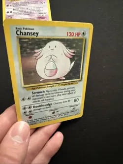 Chansey 1999 Pokemon Base Set Holo Card 3/102 MP - Image 5