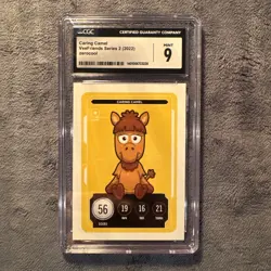 VeeFriends 2022 TCG CARING CAMEL "CORE" Yellow Compete and Collect Card CGC 9 - Image 1