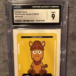 VeeFriends 2022 TCG CARING CAMEL "CORE" Yellow Compete and Collect Card CGC 9 - Image 3
