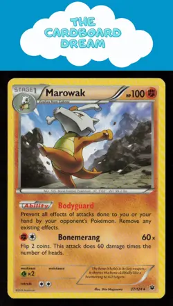Marowak XY - BREAKthrough #78/162 NON-HOLO Rare Pokemon Card - Image 1
