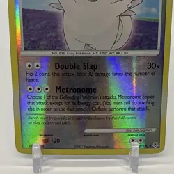 Clefable 22/130 Reverse Holo Rare Diamond & Pearl Base Pokemon Card MP - Image 2