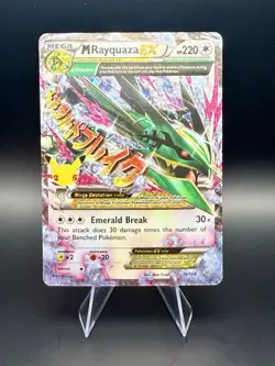 M Rayquaza EX 76/108 Celebrations Classic Collection Full Art Pokemon Card Clean - Image 1