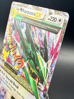 M Rayquaza EX 76/108 Celebrations Classic Collection Full Art Pokemon Card Clean - Image 3