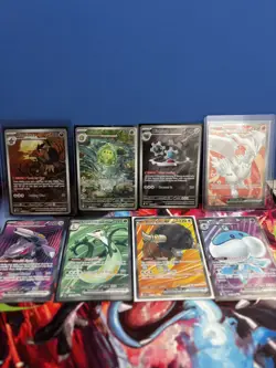 Black Bolt White Flare Full Art Card Lot of 8 Pokemon TCG - Image 1