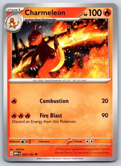 Charmeleon - Scarlet Violet 151 MEW 005/165 Pokemon Card NM - Image 1