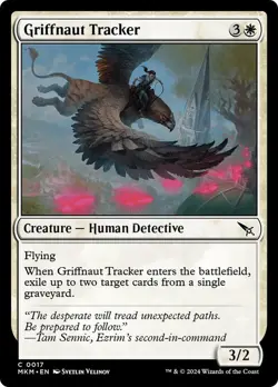 Griffnaut Tracker 17 MKM Common White Human Detective Flying Foil MTG Velinov EN - Image 1
