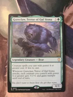 MTG EDH Custom Commander Deck: Goreclaw, Terror Of Qal Sisma - Mono Green Stompy - Image 1