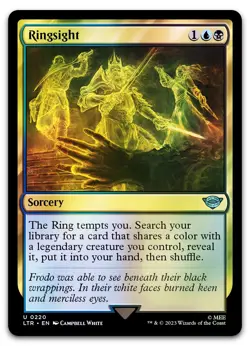 Ringsight #220 (Foil) (NM) Lord of the Rings LTR Magic MTG - Image 1