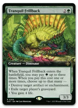 Tranquil Frillback (Extended Art) #164 (NM) March of the Machine MAT Magic MTG - Image 1