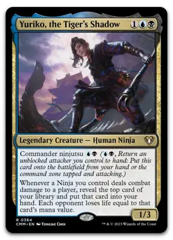 Yuriko, the Tiger's Shadow #364 (NM) Commander Masters CMM Magic MTG - Image 1