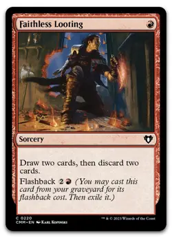 Faithless Looting #220 (NM) Commander Masters CMM Magic MTG - Image 1