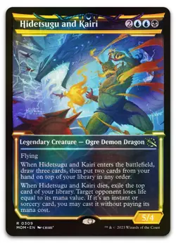 Hidetsugu and Kairi (Showcase) #309 (Foil) NM March of the Machine MOM Magic MTG - Image 1