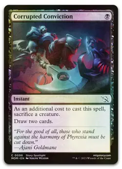 Corrupted Conviction #98 (Foil) (NM) March of the Machine MOM Magic MTG - Image 1