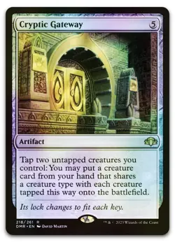 Cryptic Gateway #218 (Foil) (NM) Dominaria Remastered DMR Magic MTG - Image 1