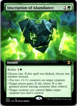 Inscription of Abundance (Extended Art) Zendikar Rising, 360 NM - Image 1