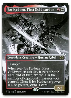 Jor Kadeen, First Goldwarden (Borderless) #332 NM Phyrexia All Will Be One - Image 1