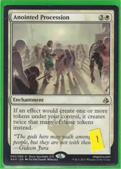 MTG Anointed Procession Amonkhet Regular NM #1 - Image 1