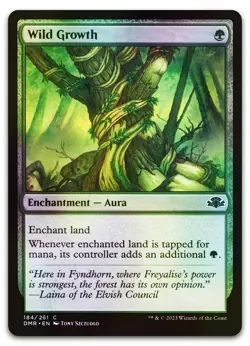 Wild Growth #184 (Foil) (NM) Dominaria Remastered DMR Magic MTG - Image 1