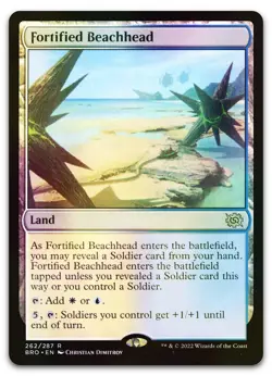 Fortified Beachhead #262 (Foil) (NM) Brothers' War BRO Magic MTG - Image 1