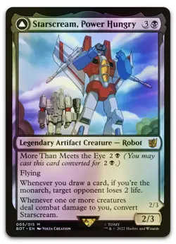 Starscream, Power Hungry #5 (Foil) (NM) Transformers BOT Magic MTG - Image 1